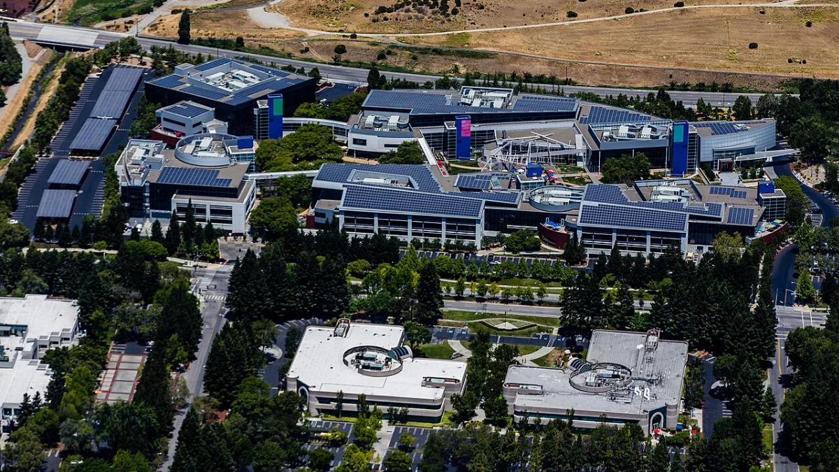 Google's campus in Mountain View, California