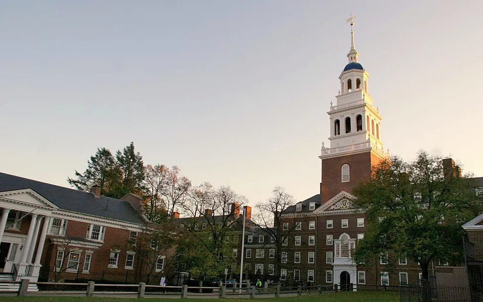 Lowell House, one of the red brick residential houses at Harvard University