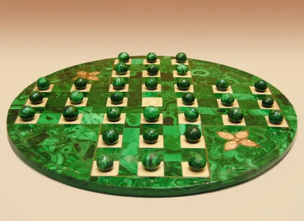 Playing cards laid out for a game of solitaire