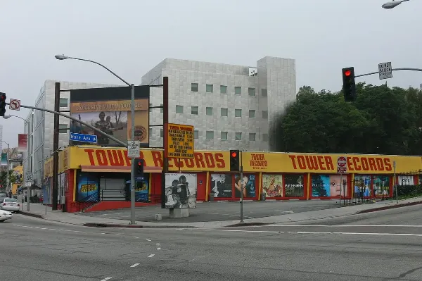 A Tower Records store from the outside