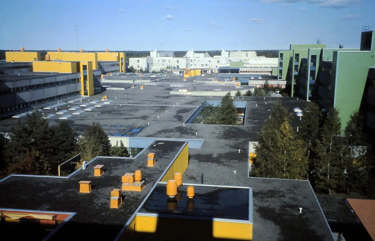 The Linnanmaa area of Oulu, Finland, in 1989